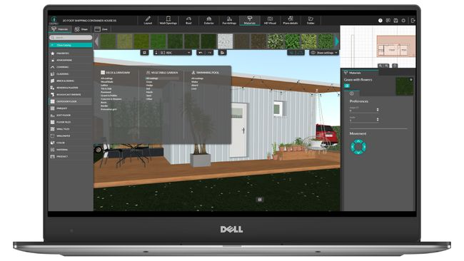 UI Cedreo exterior materials