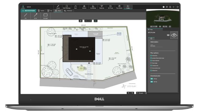 UI finished site plan