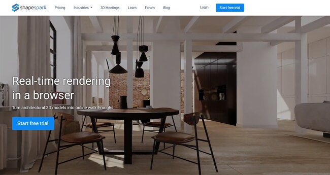 Home page Shapespark