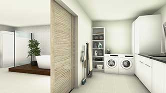 Large Bathroom/Laundry Room example