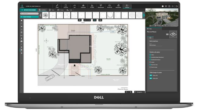 Interface logiciel Cedreo
