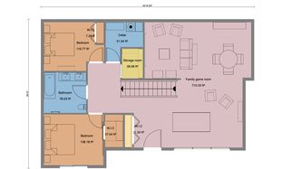 2 bedroom basement floor plan
