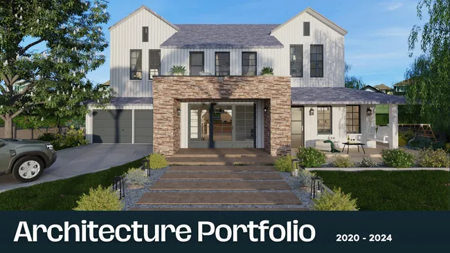 architecture portfolio example - page 1