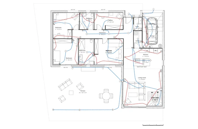 Electrical plan by Cedreo example 2