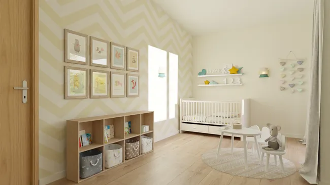 3D render of a nursery by Cedreo